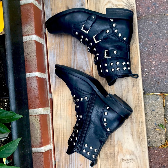 Steve Madden Mexican Leather Studded Boots - Picture 3 of 16